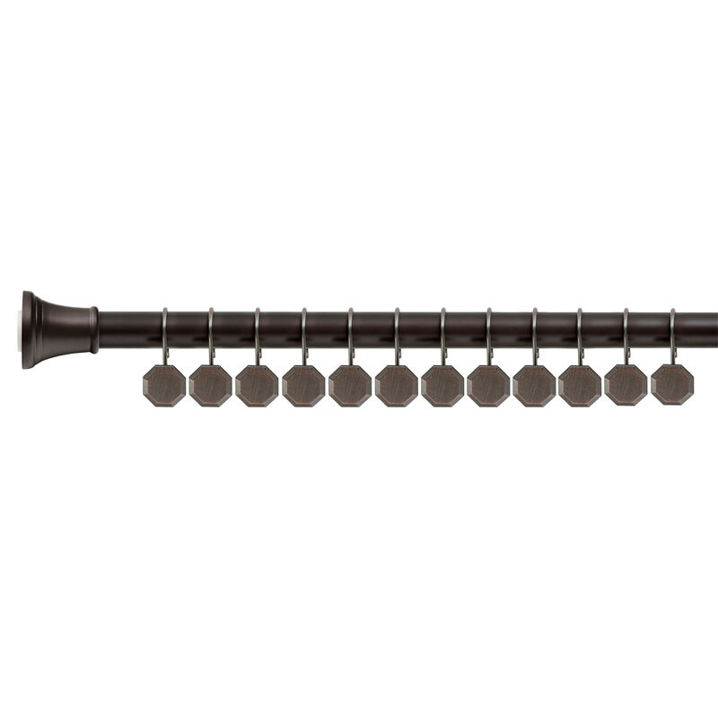 Zinc Shower Curtain Hooks, Set of 12 image number 4