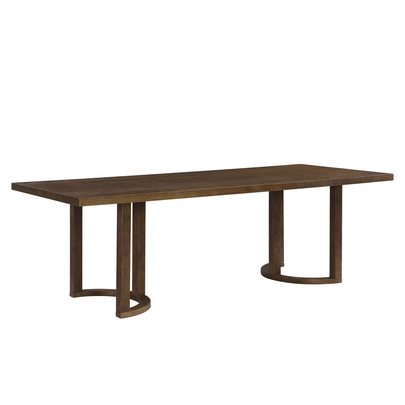 Christopher Knight Home Emma 95" Rubberwood Modern 8 Seater Rectangle Dining Table
