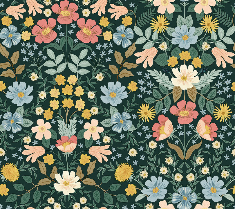 Bramble Garden Emerald Peel & Stick Wallpaper