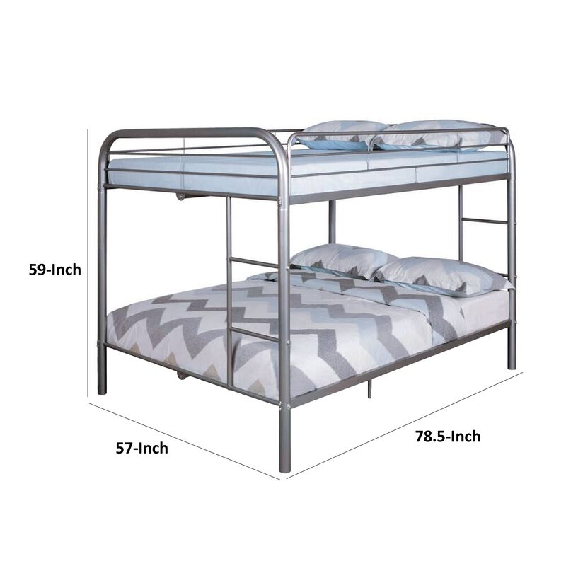 Fegy Bunk Bed with Ladder and Rails, Metal Frame image number 5