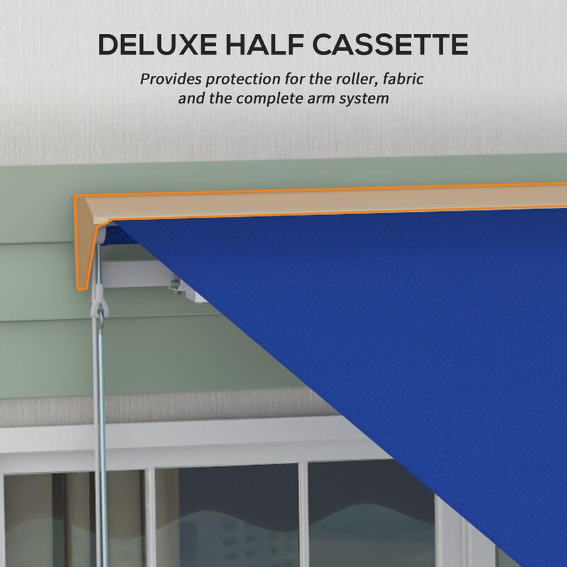 Hivvago 13' x 10' Motorized Retractable Awning with LED Lights image number 6