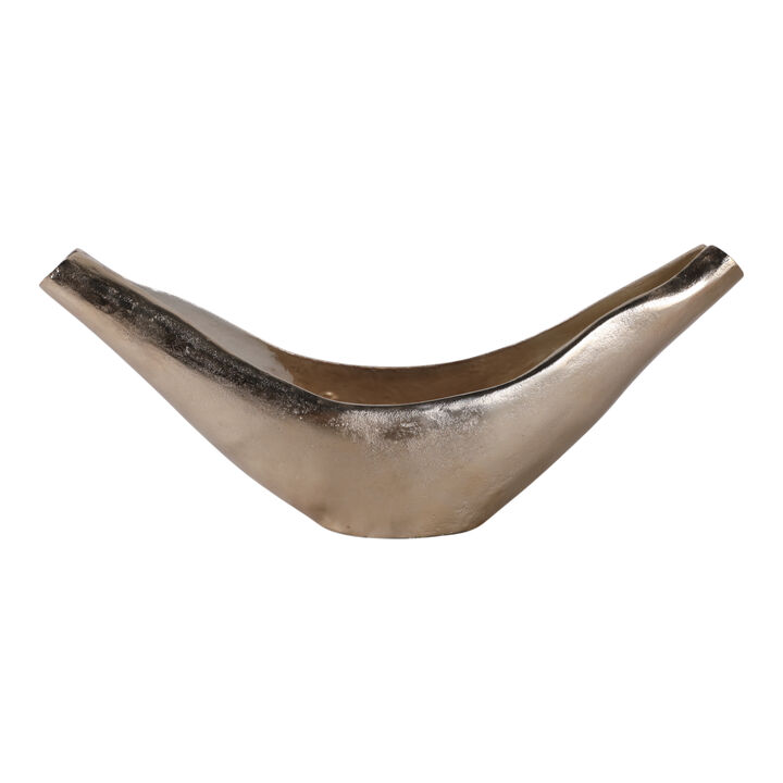 V-Shaped Metal Bowl