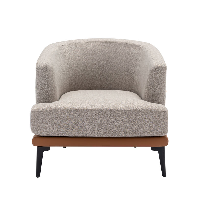Merax Modern  Barrel Chair Upholstered Accent Chair