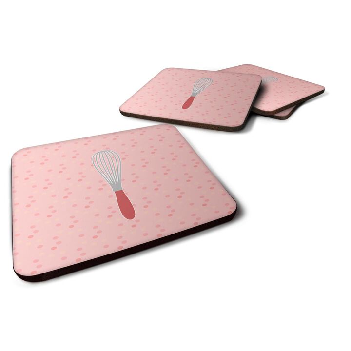 Caroline's Treasures Wisk Pink Decorative coasters, 3.5, Multicolor