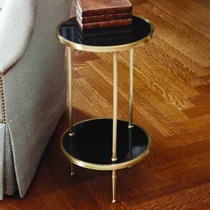 Petite Two-Tier Table Gold