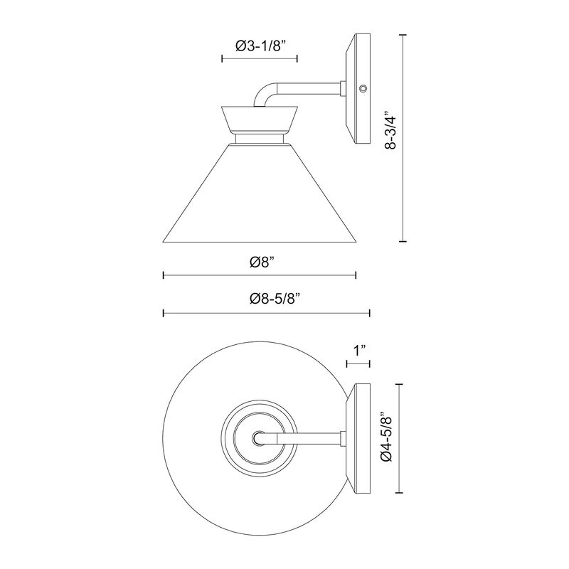 Halston 8-in 1 Light Damp-Rated Wall/Vanity Light image number 2