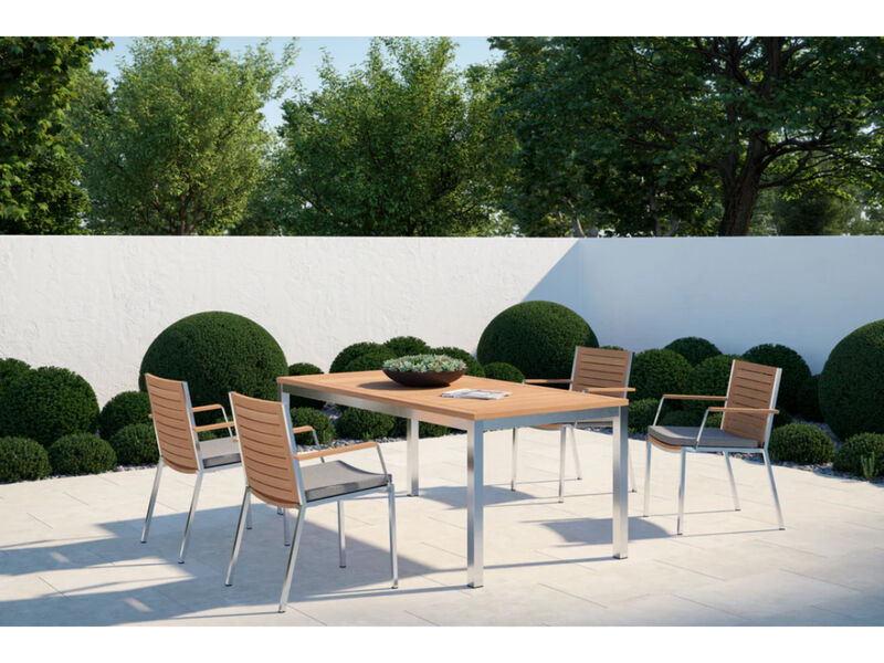 Monterey 5 Piece Patio Dining Set with 72 in. Table