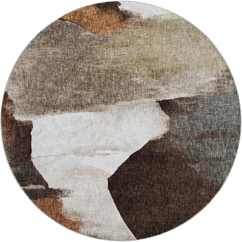 Boca BO7 Taupe 8' Round Rug