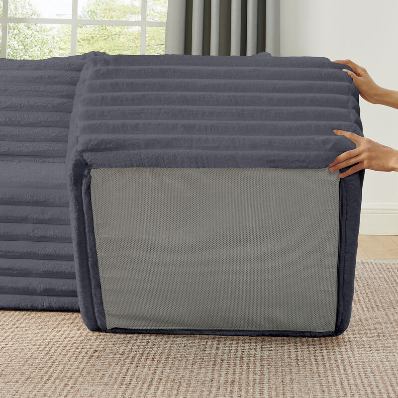Snupdu 127" Cloud Couch Sectional image number 6