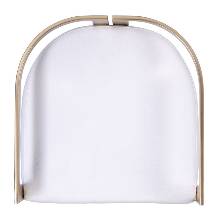 Butler Specialty Clarence Faux Leather 23 Dining Stool, White