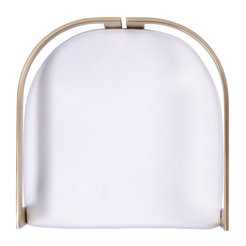 Butler Specialty Clarence Faux Leather 23 Dining Stool, White