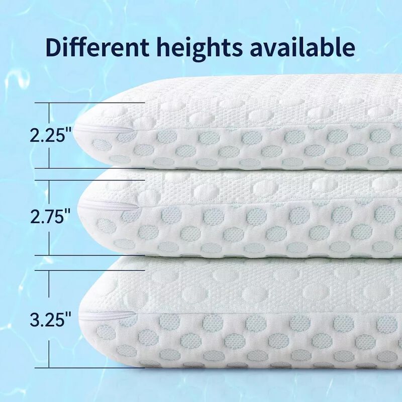 Ultra Thin Pillow for Stomach, Gel Infused Memory Foam Pillow, Cooling Flat, CertiPUR-US Certified image number 6