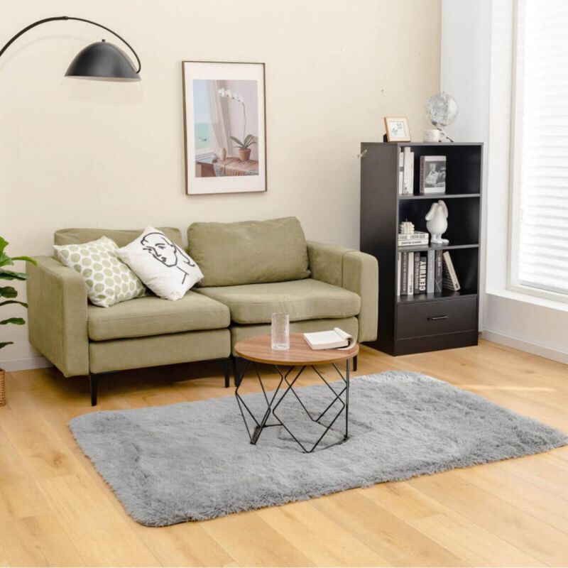 Hivvago Modern Fluffy Soft Shag Rug with Non-slip Grip Dots