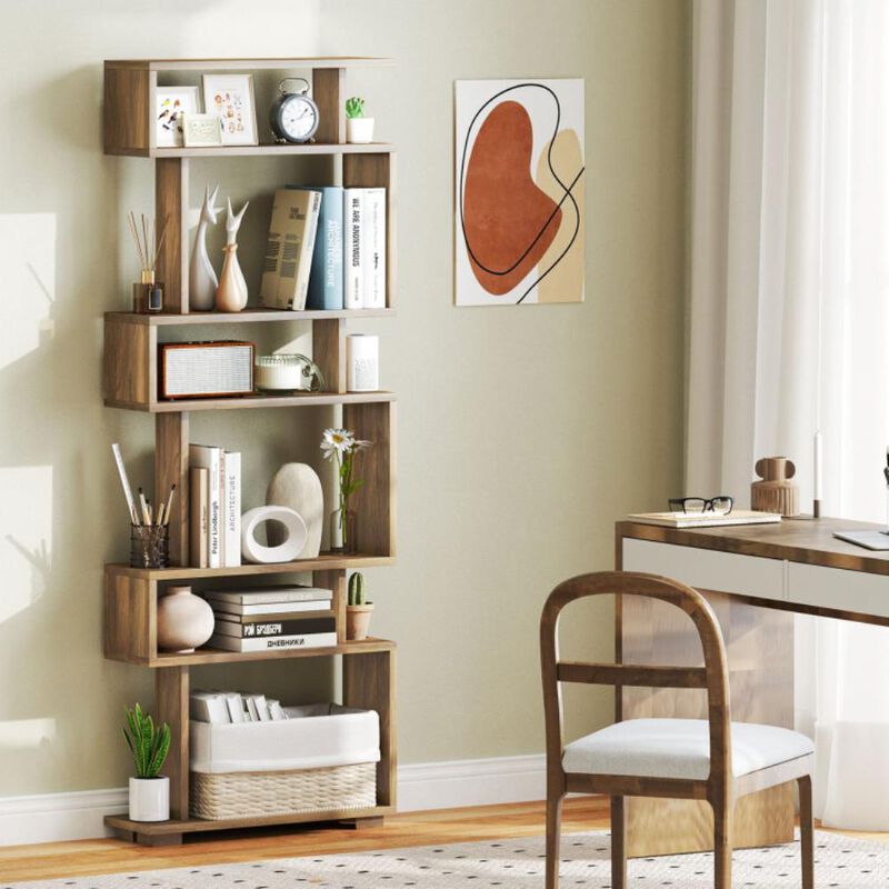 Hivvago 6-Tier Bookcase with Anti-Tipping Kit