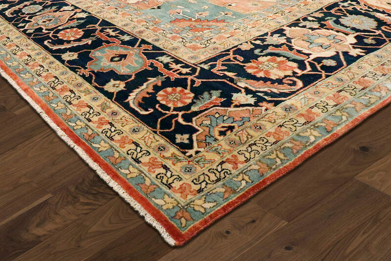 Pasargad Home Serapi Hand-Knotted Rust Wool Area Rug image number 3