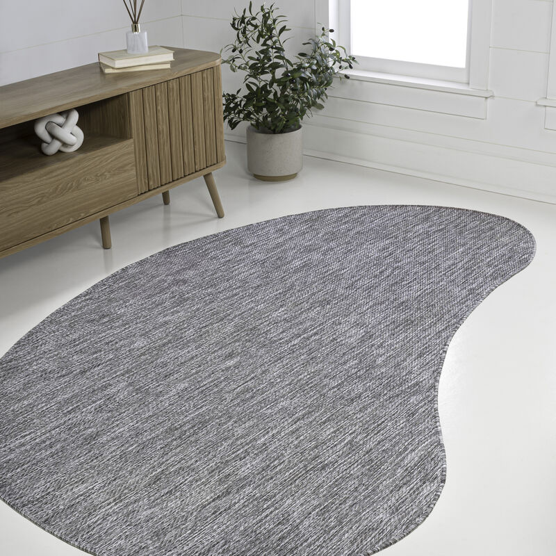 Evan Modern Rustic Organic Curve Area Rug