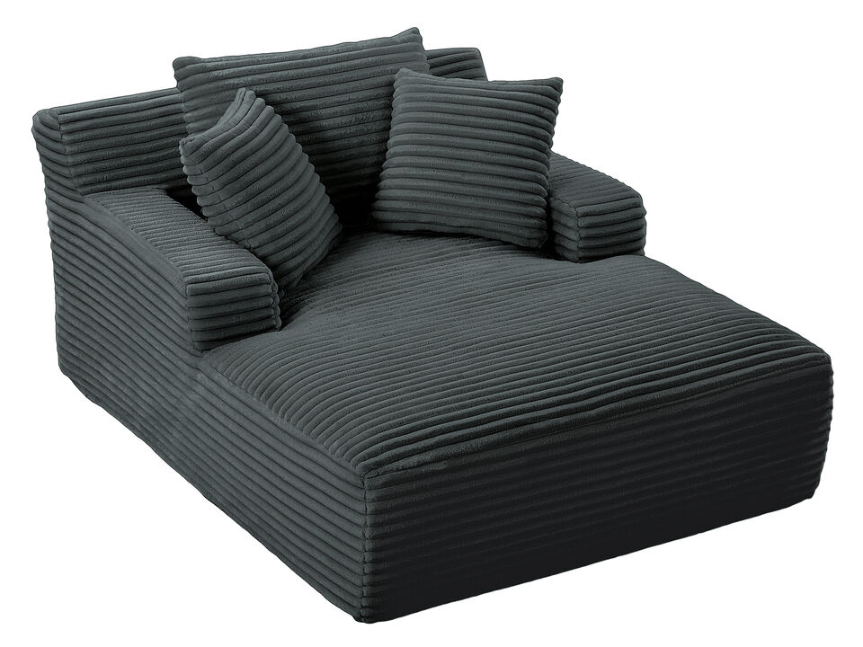 TATEUS Oversized Corduroy Upholstered Sleeper Sofa