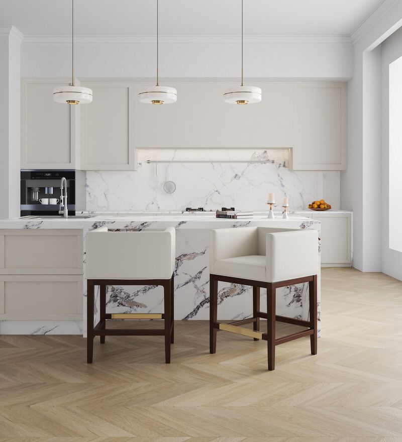 Kingsley Ivory Counter Stools (Set of 2)