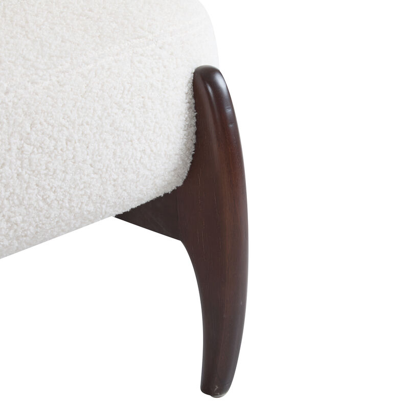 Merax Modern Boucle Accent Chair for Living Room, Bedroom