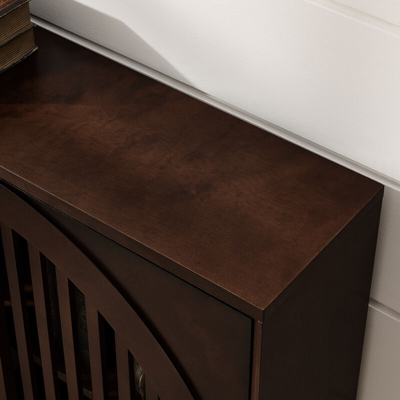 TATEUS Mid Century Modern Buffet with Storage - Fluted Narrow