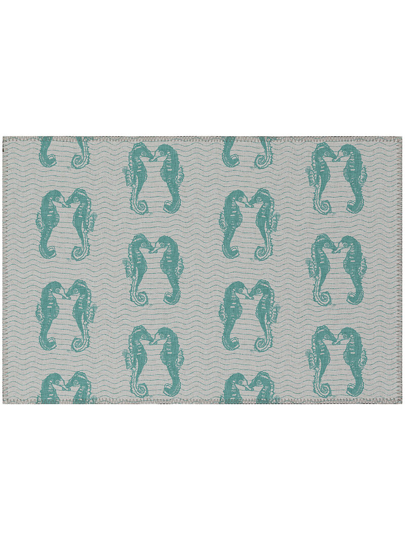 Seabreeze SZ15 Teal 20" x 30" Rug