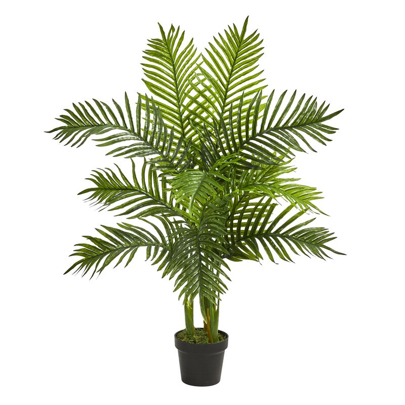 HomPlanti 3.5 Feet Areca Palm Artificial Tree (Real Touch)