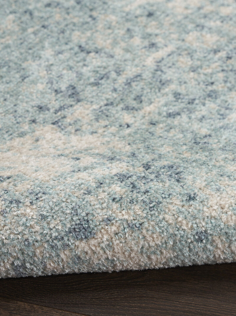 Astra Machine Washable ASW07 Blue/Ivory 9' x 12' Rug