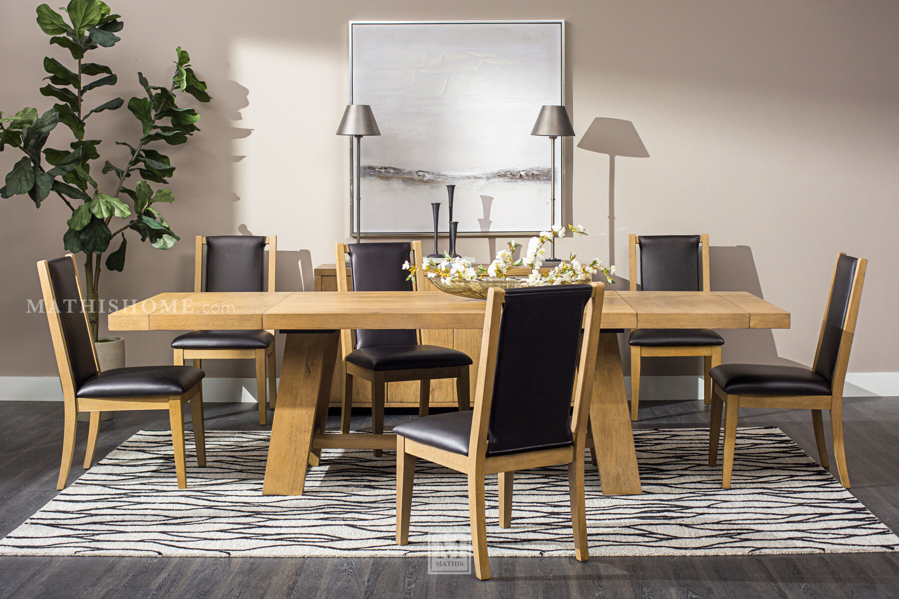 Orinda Brown Dining Table | Mathis Home