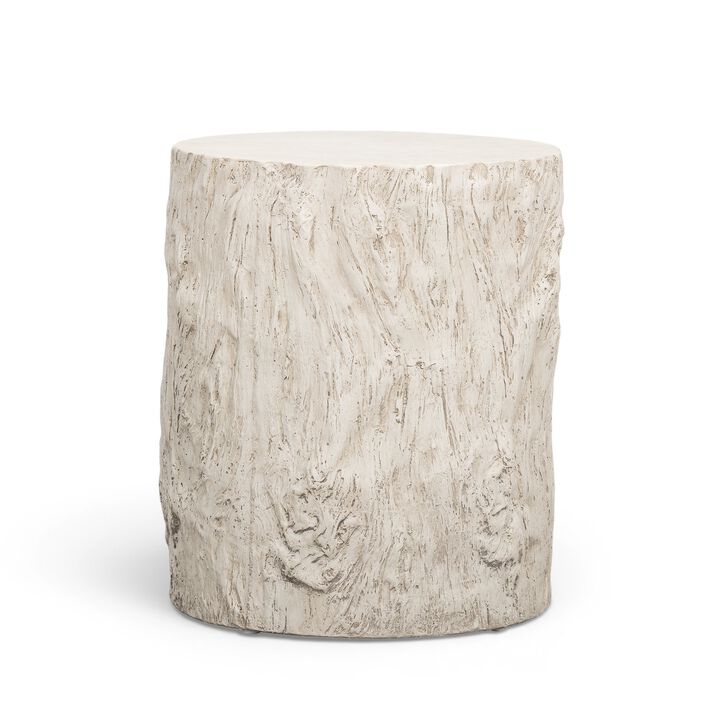 Fawn Driftwood Concrete Indoor/Outdoor Side Table