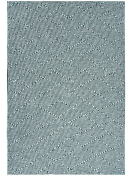 Washable Solutions WSL01 Aqua 6' x 9' Rug