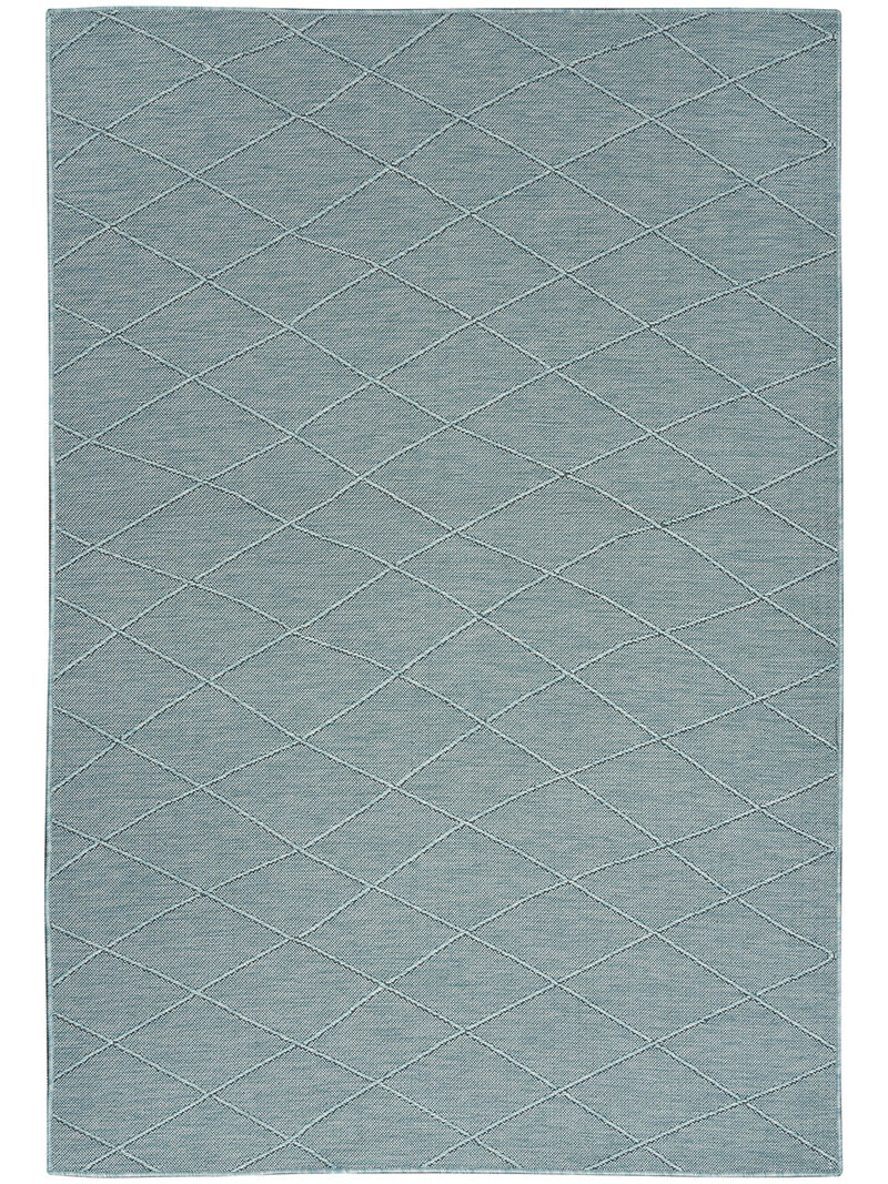 Washable Solutions WSL01 Aqua 6' x 9' Rug