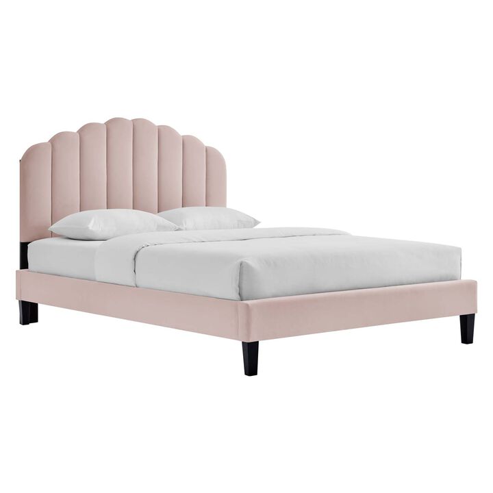 Modway - Daisy Performance Velvet Full Platform Bed