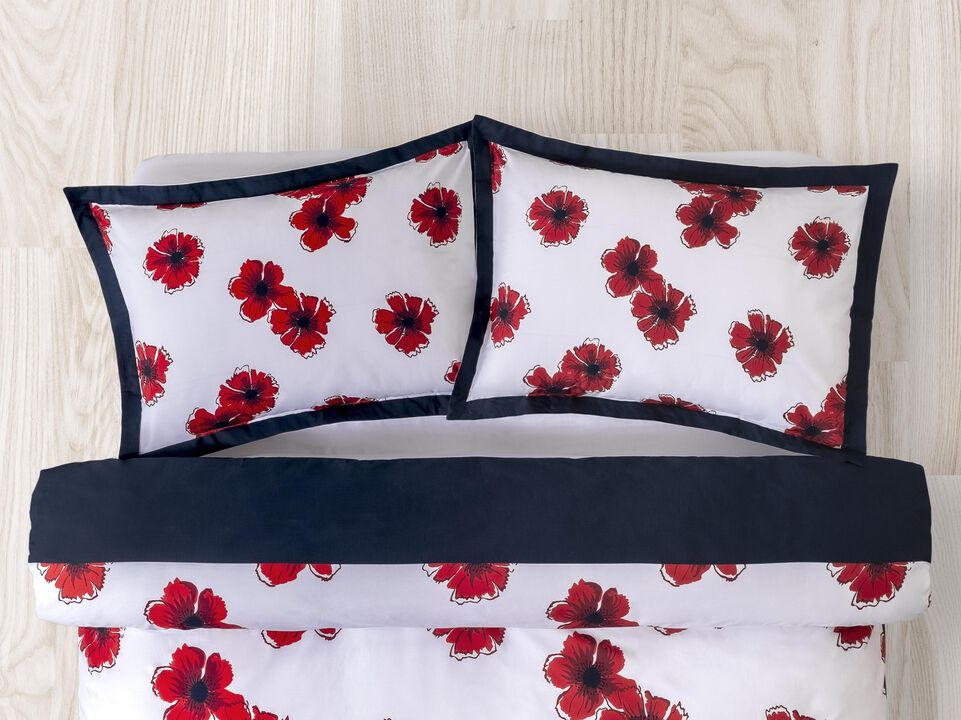 Brooks Brothers Poppy Hawaiian Cotton Percale Sham Case Pair