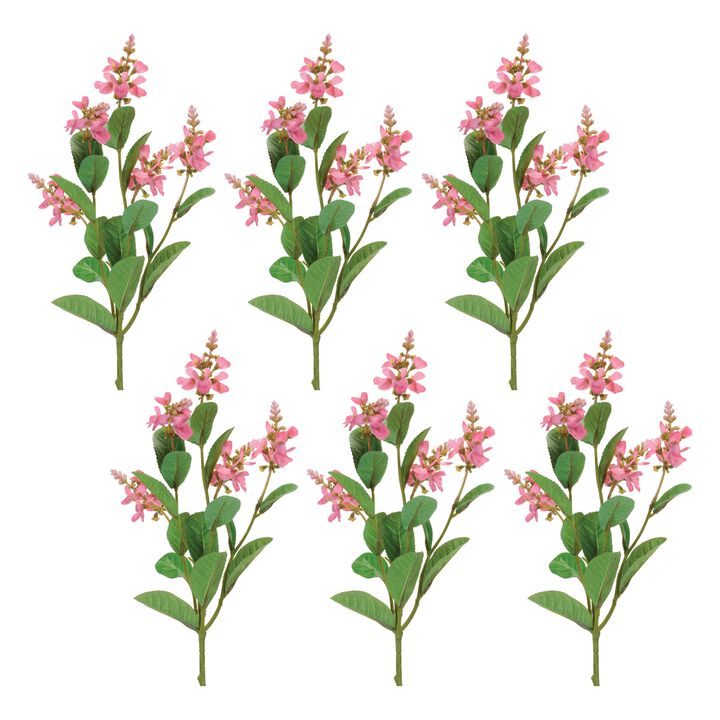 Faux Blossom Flower Sprays Set of 6 for Wedding Decor or Tabletop Displays