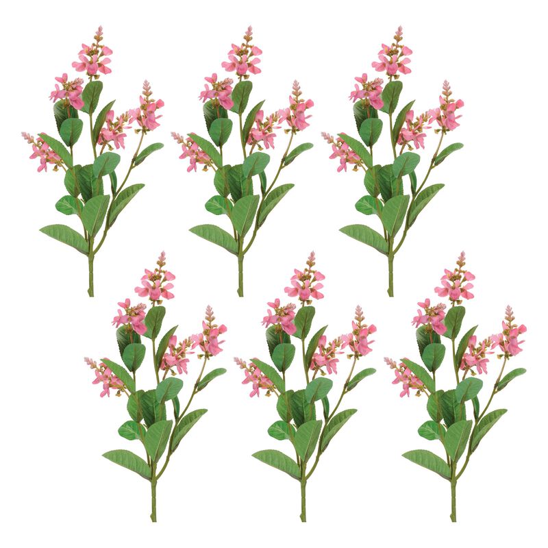 Faux Blossom Flower Sprays Set of 6 for Wedding Decor or Tabletop Displays