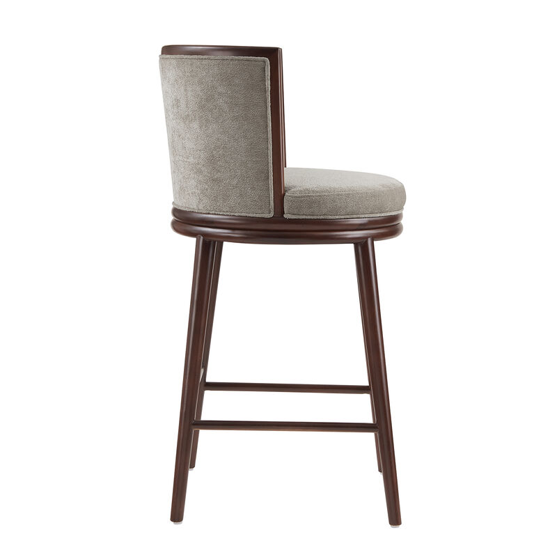 Evalyn Dark Gray Bar Stools (Set of 2)
