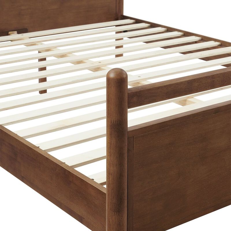 Leni King Size Wood Platform Bed Frame image number 7