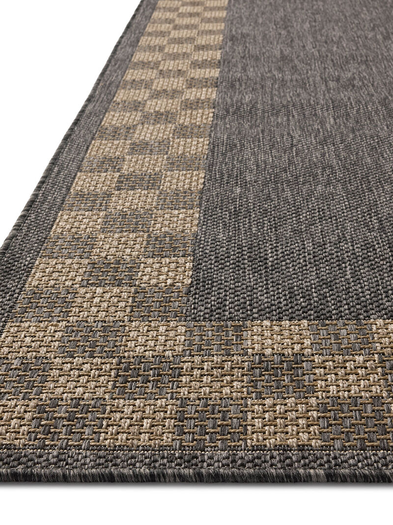 Providence PRC01 Charcoal/Natural 7'6" x 10' Rug by Chris Loves Julia x Loloi