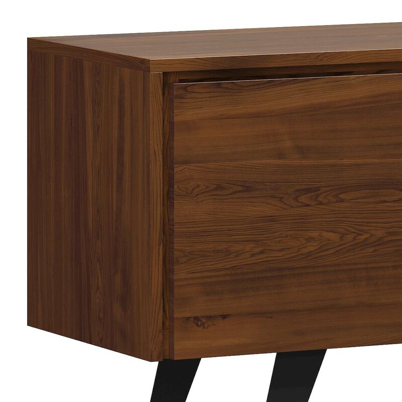 Simpli Home Lowry Tv Media Stand In Walnut
