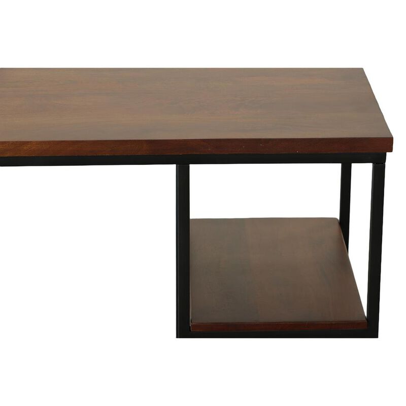Carolina Living Brayden Desk - Chestnut/Black