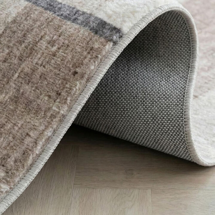 HomeRoots Abstract Area Rug