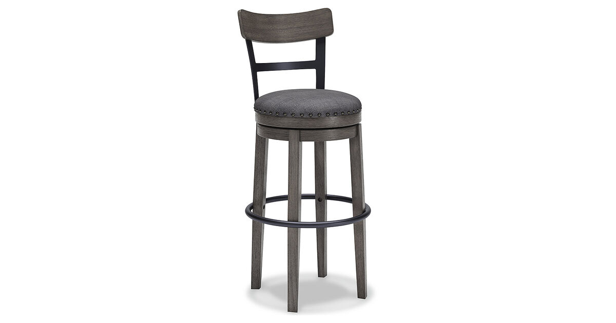Caitbrook Counter Height Swivel Bar Stool with Contoured Backrest