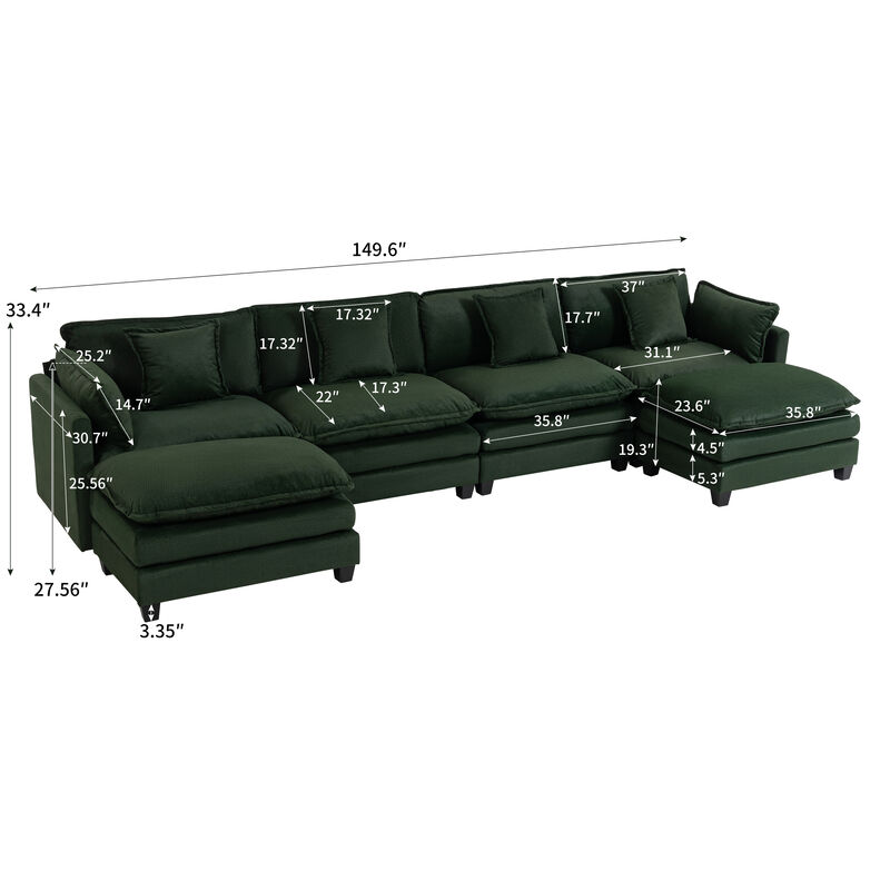 Pamcam 4 seat Sectional Sofa image number 3