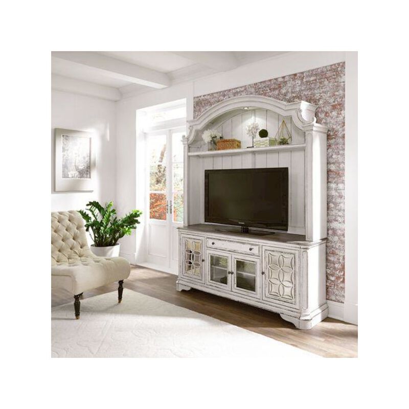 Liberty Furniture Magnolia Manor Entertainment Center in Antique White image number 5