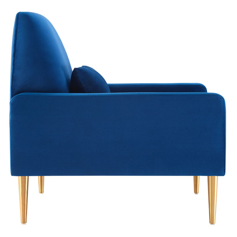 Liliana Performance Velvet Armchair image number 4
