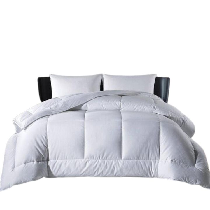 Hivvago King Size All Seasons Soft White Polyester Down Alternative Comforter