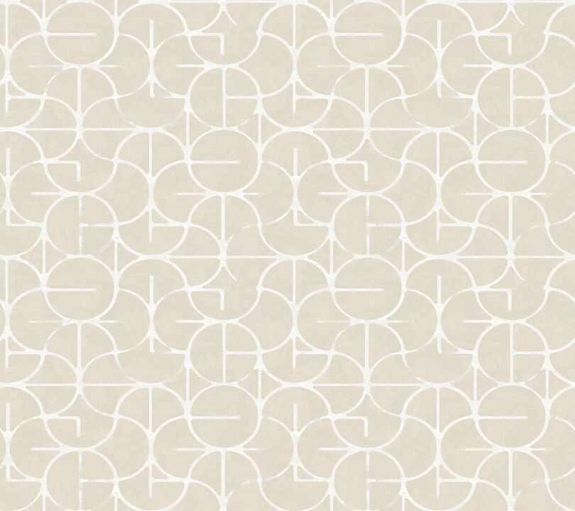 Looking Glass Beige Wallpaper