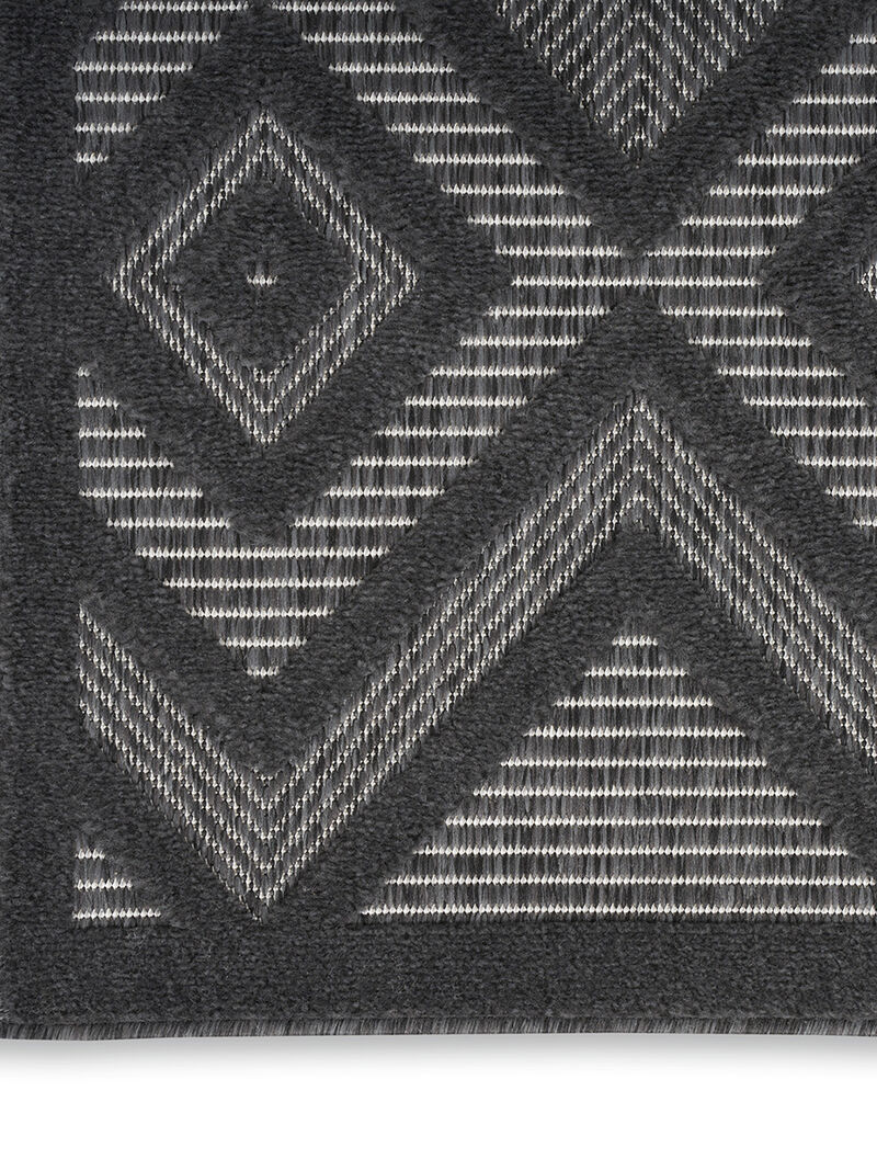 Versatile NRV01 Charcoal/Black 6' x 9' Rug