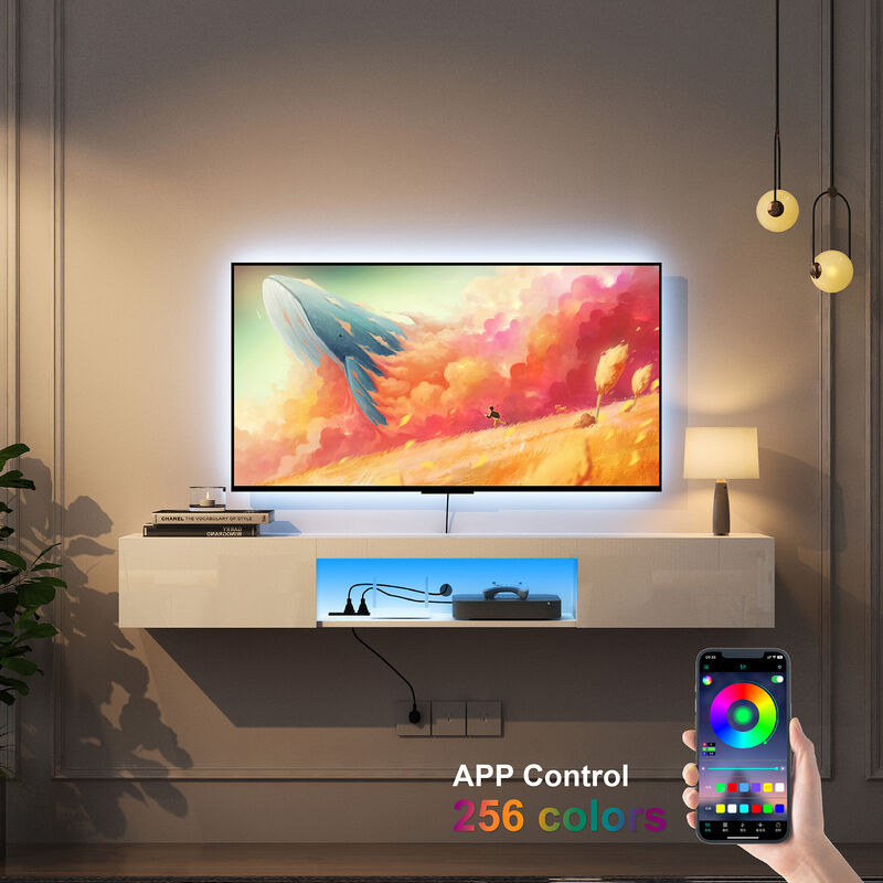 Hunru Floating TV Stand image number 2