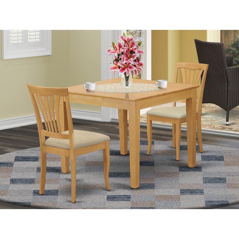 3 Pc Kitchen Table set - Dining Table for small spaces and 2 Dining Chairs